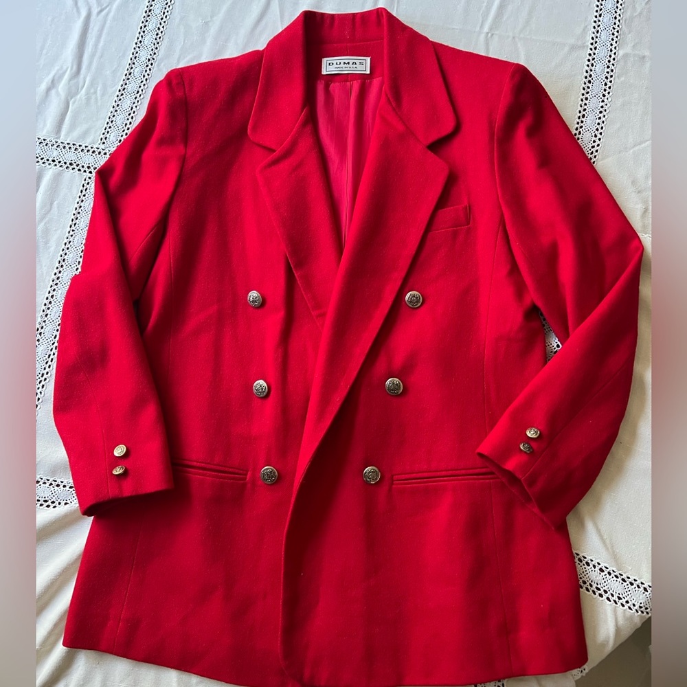 Red vintage blazer
